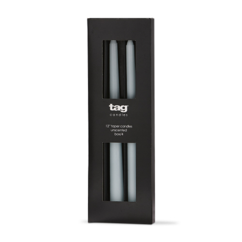 Picture of COLOR STUDIO 12" TAPER CANDLE S/4 LT BLU