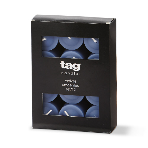 Picture of COLOR STUDIO VOTIVE CANDLES S/12 SLT BLU