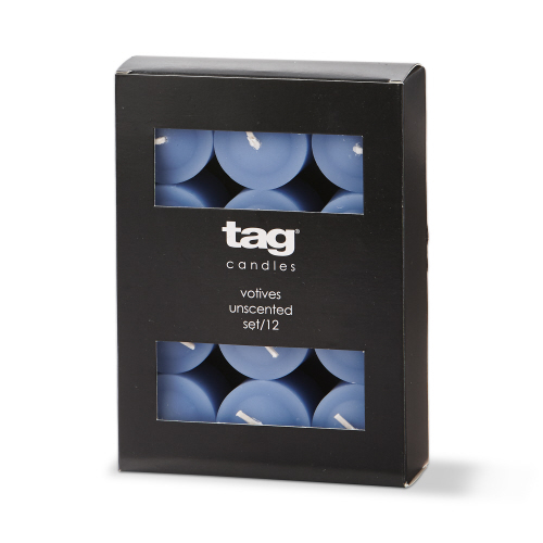 Picture of COLOR STUDIO VOTIVE CANDLES S/12 LT BLUE