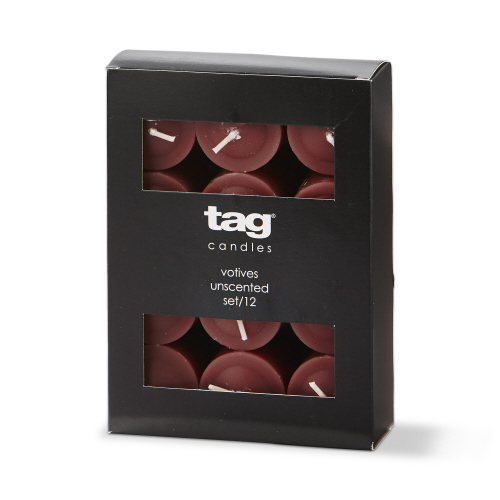 Picture of COLOR STUDIO VOTIVE CANDLES S/12 PLUM