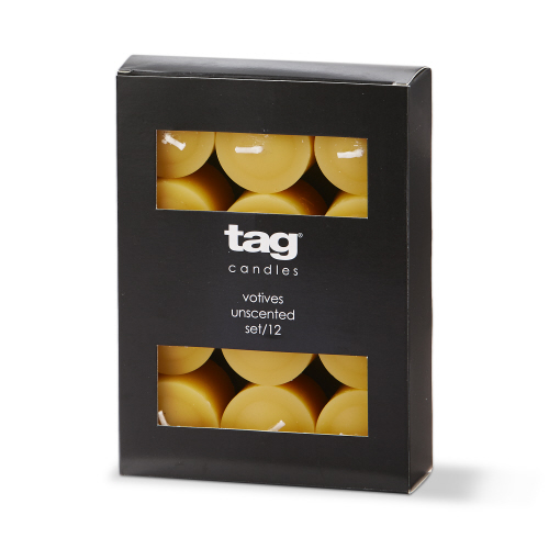 Picture of COLOR STUDIO VOTIVE CANDLES S/12 OCHRE