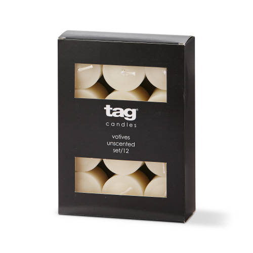 Picture of COLOR STUDIO VOTIVE CANDLES S/12 IVORY