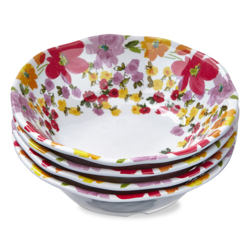 Picture of SPRINGTIME FLORAL MELAMINE BOWL S/4