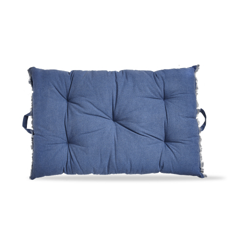 Picture of THROW PILLOW WITH HANDLES BLUE
