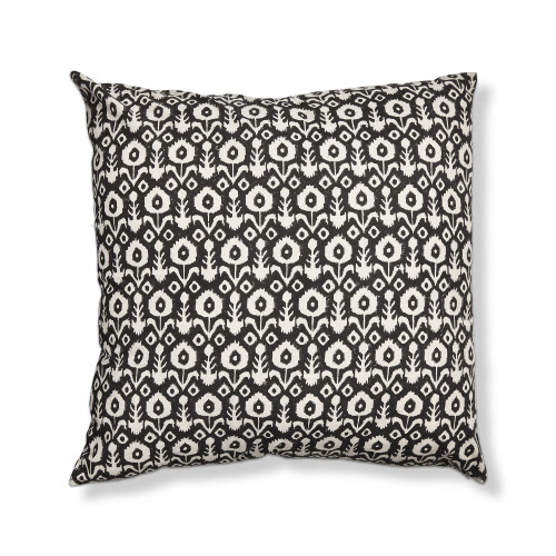 Picture of IKAT FLOWER BLOCK PRINT PILLOW BLK MULTI