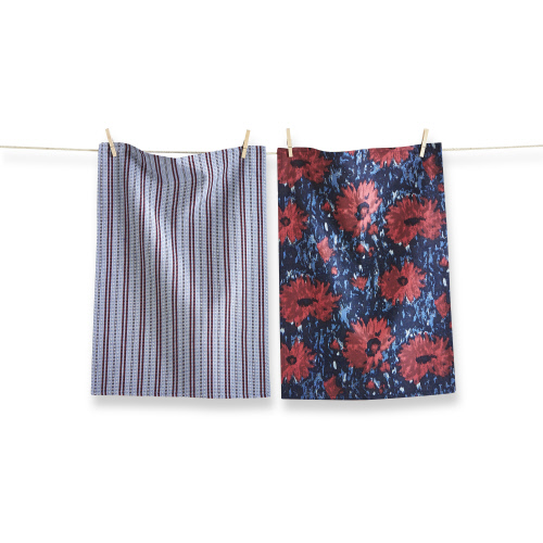 Picture of WEEKEND DAHLIA DISHTOWEL S/2