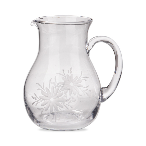 Picture of FLEUR ETCHED GLASS PITCHER