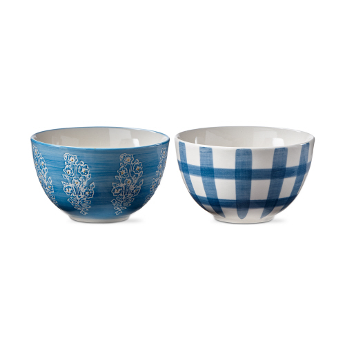 Picture of COTTAGE SNACK BOWLS BLUE MULTI