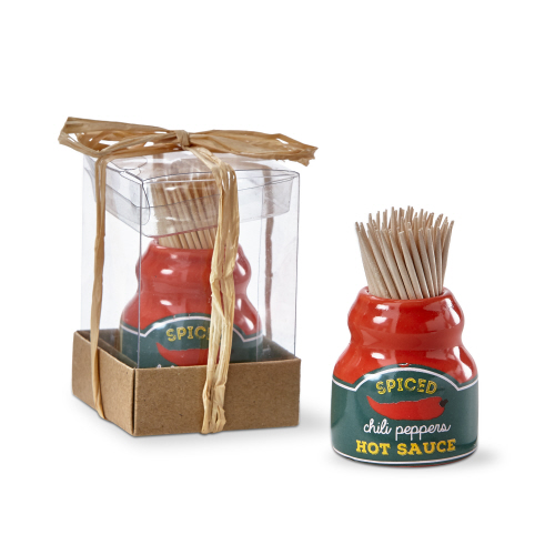 Picture of HOT SAUCE TOOTHPICK HOLDER SET
