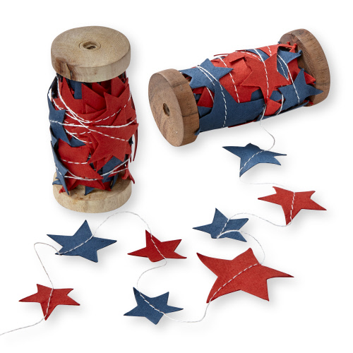 Picture of STAR PAPER GARLAND ON SPOOL