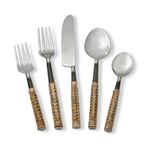 Picture of BAMBOO HANDLE FLATWARE S/5