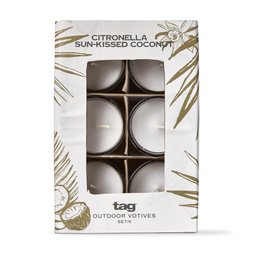 Picture of CITRO SUNKISSED COCONUT VOTIVES S/6