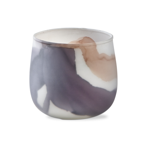 Picture of MARBLE TEALIGHT MATTE FINISH PURPLE