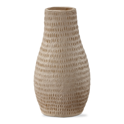 Picture of PAPER MACHE CREAM VASE