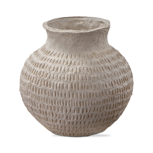 Picture of PAPER MACHE GRAY VASE