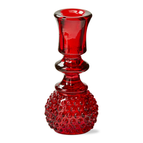 Picture of HERITAGE HOBNAIL TLGHT TAPER HLDR RED