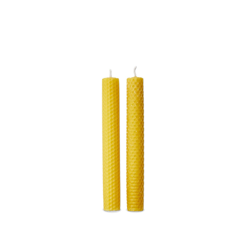 Picture of HAND ROLLED BEESWAX CANDLES S/2