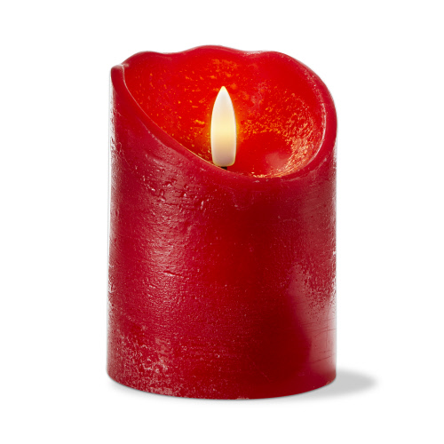 Picture of WEATHERED LED PILLAR 3X6 RED