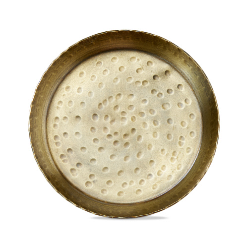 Picture of REMI ROUND PILLAR PLATE ANTIQUE BRASS