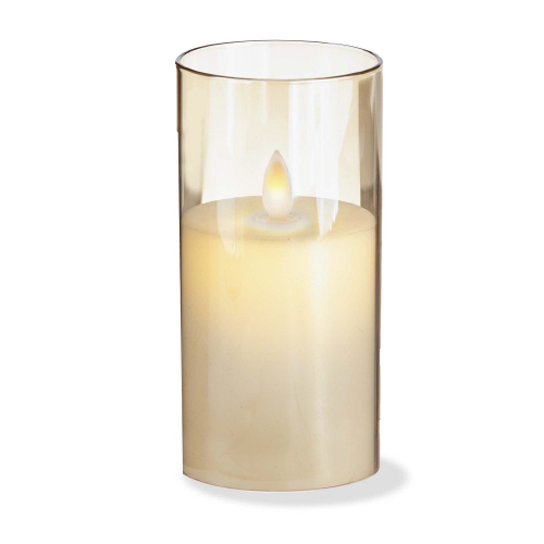Picture of ESTELLA LED GLASS HURRICANE 3X6 AMBER