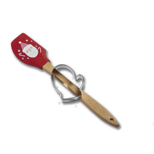 Picture of SANTA COOKIE CUTTER SPATULA S/2
