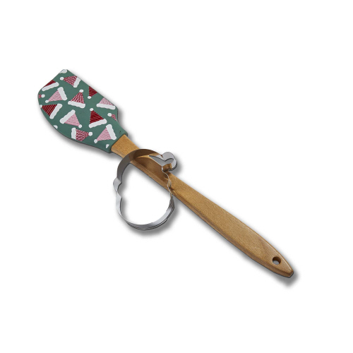 Picture of SANTA HAT COOKIE CUTTER SPATULA S/2