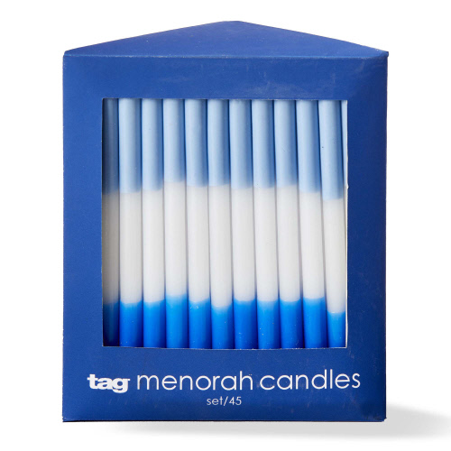Picture of HANUKKAH BLUE TAPER CANDLES BOX/45