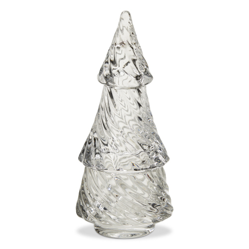 Picture of GLASS TWIST TREE TEALIGHT HOLDER CLEAR