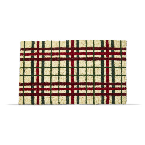 Picture of CHRISTMAS PLAID COIR MAT