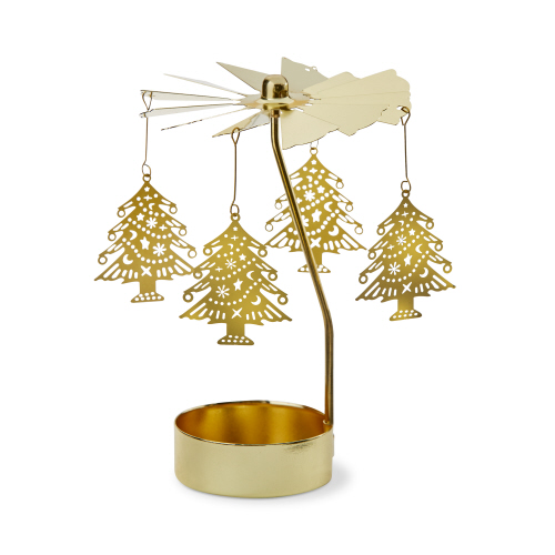 Picture of CHRISTMAS TREE CAROUSEL TEALIGHT HOLDER