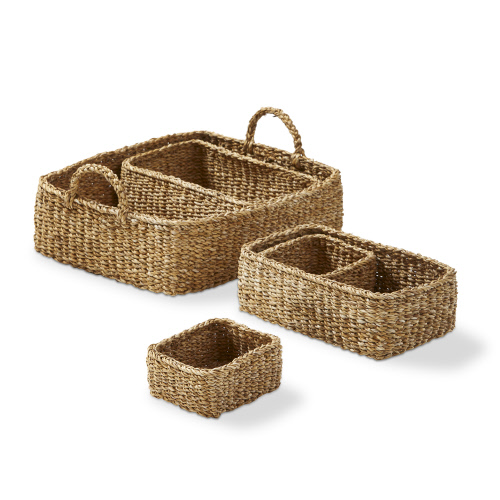 Picture of RECTANGULAR TRAY W/SMALL BASKETS S/5