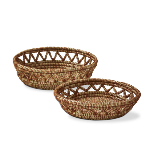 Picture of OPEN WEAVE TRAY BASKETS S/2