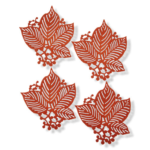 Picture of LEAF BERRY COASTER S/4