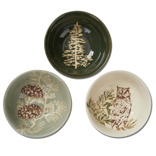 Picture of WILDE PINE DIP BOWL ASMT/3