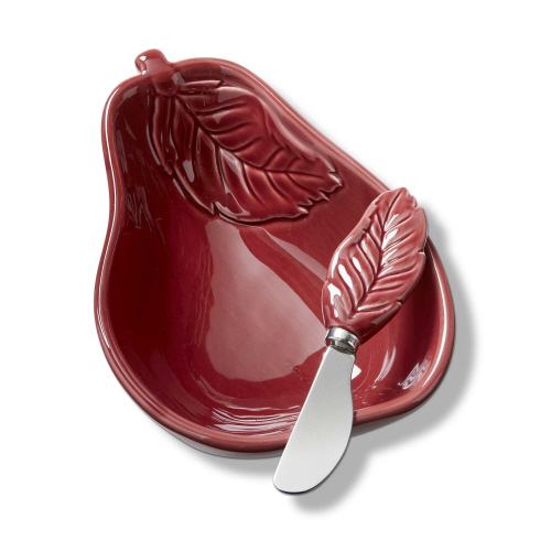 Picture of PEAR BOWL & LEAF SPREADER S/2