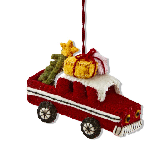 Picture of CHRISTMAS TRUCK ORNAMENT