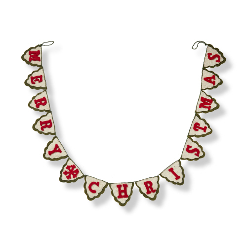 Picture of MERRY CHRISTMAS WOOL FELT GARLAND