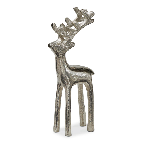 Picture of REINDEER SILHOUETTE FIGURINE LG SILVER