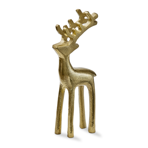 Picture of REINDEER SILHOUETTE FIGURINE LARGE GOLD