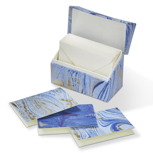 Picture of MARBLEIZED NOTE CARDS W/BOX