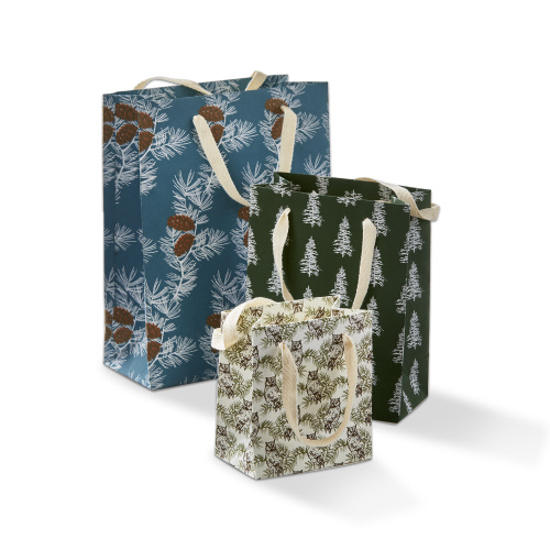 Picture of WILDE PINE GIFT BAG S/3