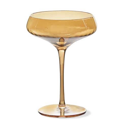 Picture of CHELSEA OPTIC COUPE GLASS AMBER