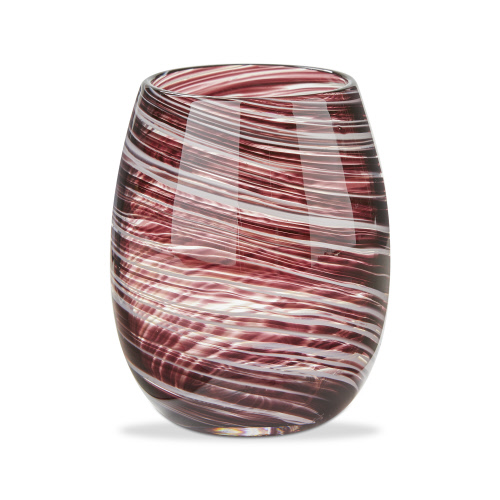 Picture of SWIRL STEMLESS WINE GLASS PLUM