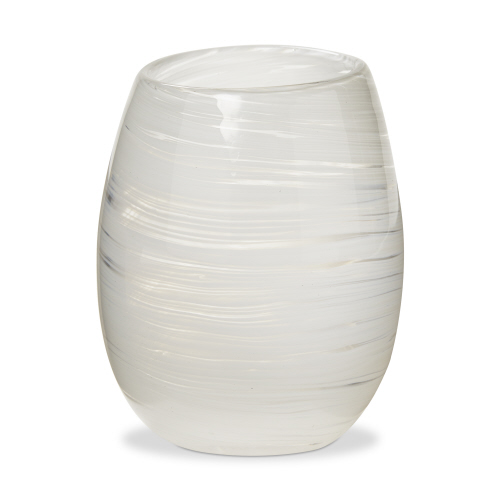 Picture of SWIRL STEMLESS WINE GLASS WHITE