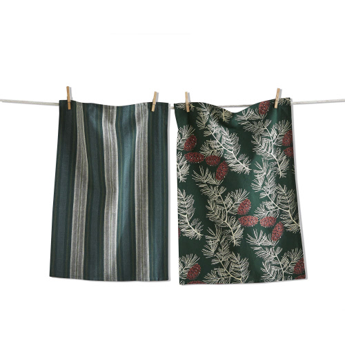 Picture of WILDE PINECONE DISHTOWEL S/2