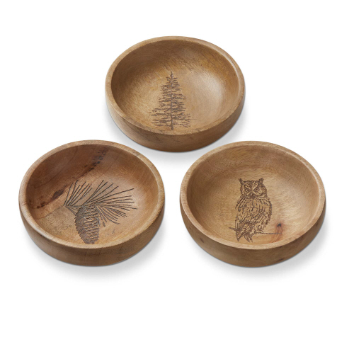 Picture of WILDE PINE WOOD BOWL ASMT/3