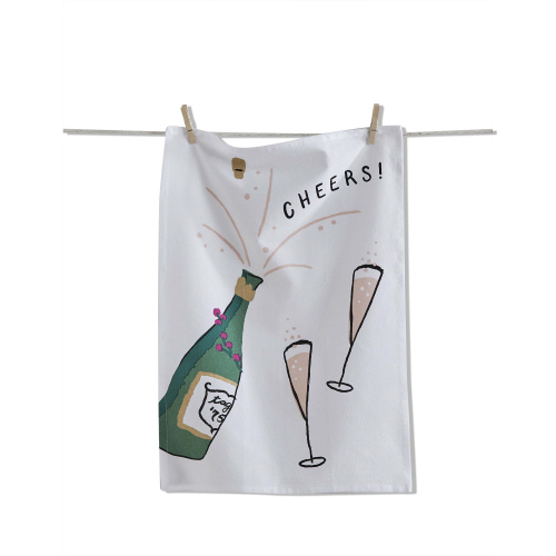 Picture of CHEERS CHAMPAGNE DISHTOWEL