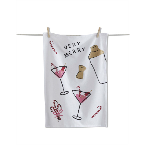 Picture of VERY MERRY MARTINI DISHTOWEL