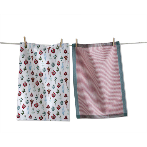 Picture of VINTAGE ORNAMENT DISHTOWEL S/2