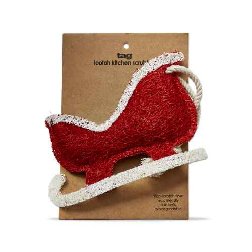 Picture of SANTA SLEIGH LOOFAH SCRUBBER